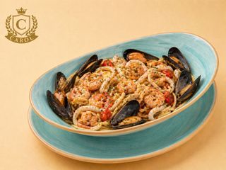 Spaghete cu fructe de mare
