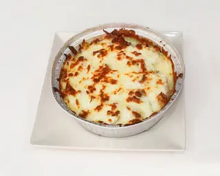 Plato kebab gratinado con patata