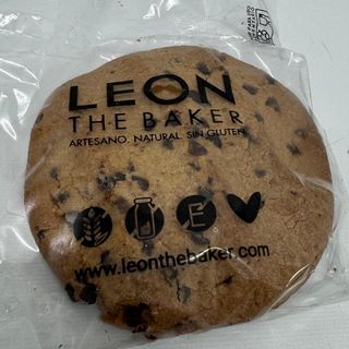 Cookie de chocolate sin gluten y sin lactosa.