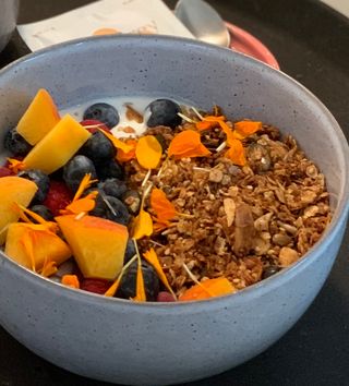 Yogur Con Granola Y Frutas De Estación