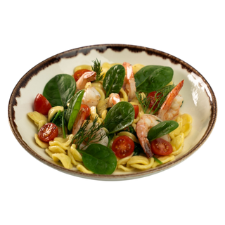 Orecchiette z krewetkami