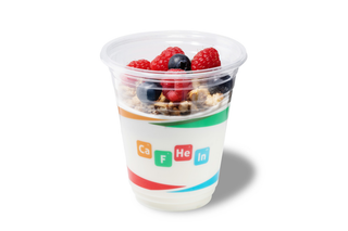 Yogurt in berries
