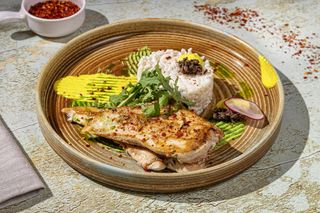 Piept de pui cu orez si trufe