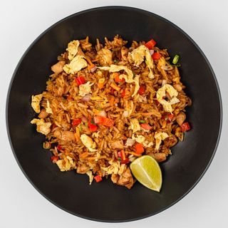 Ajvar chicken fried rice