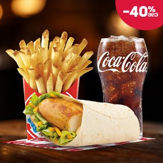 გრილზე შემწვარი ქათმის ვრეპის კომბო