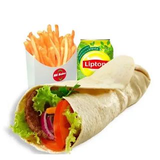 39. Menú Durum Solo Carne Y Salsas + Patatas + Bebida