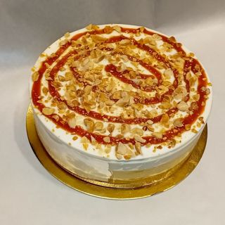 Torta grande cheesecake al caramello