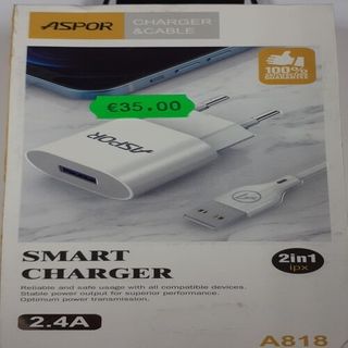 Aspor Fast Charging Adopter ^ Cable