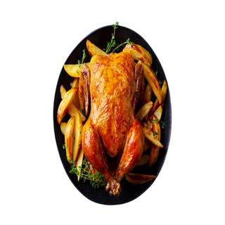 pollo asado con patatas