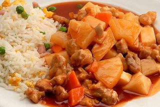 Frango com Ananás e Arroz