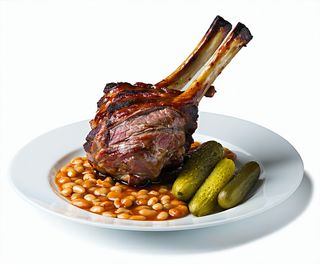 Ciolan de porc cu fasole si muraturi