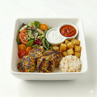 Plato kofte de verdura