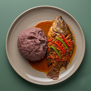 Whole Tilapia Fish Brown Ugali