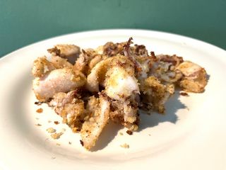 Calamaretti "baby" gratinati al forno