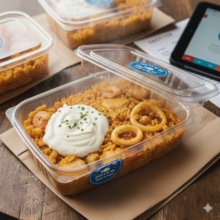 Arroz a banda con alioli lácteo (2 raciones)