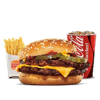 Double cheeseburger - menù
