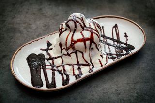 Papanasi cu ciocolata 