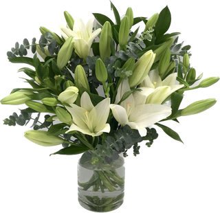 Ramo de liliums blancos