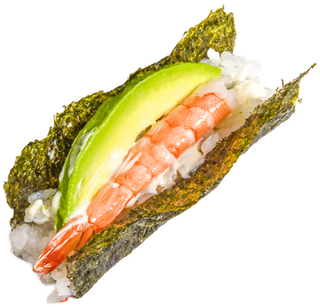 158 Temaki ebi y aguacate