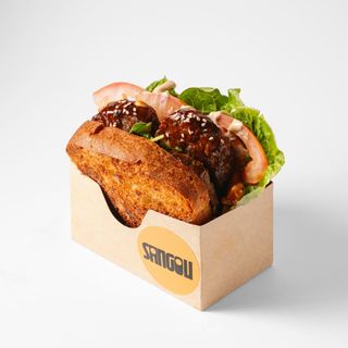 Beef  Burger Teriyaki.