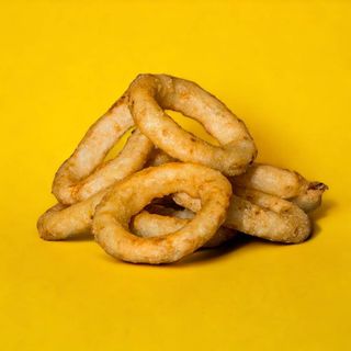 Cheesy onion rings e masterchips