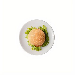 Hamburguesa con queso y cebolla