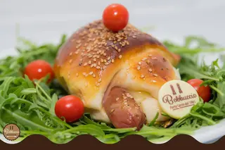 Topolino al forno con prosciutto cotto