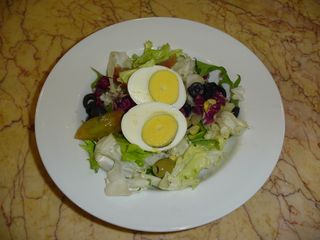 Insalata con uova bio