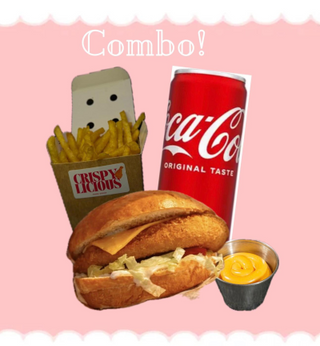Truffle Sniztel Sandwich+ Cartofi+ Sos +CocaCola-