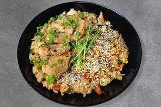 Смажений рис з куркою