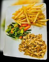 Émincé de poulet sauce moutarde 