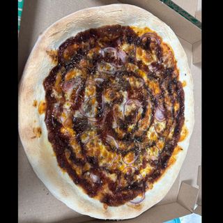 Pizza barbecue (33 cm.)