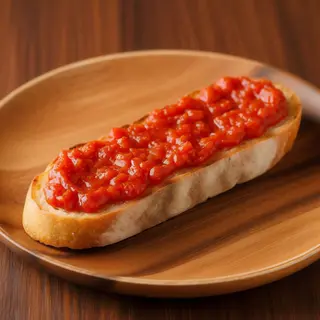 Tostada con tomate