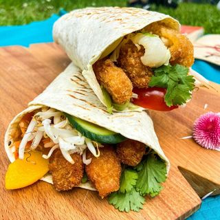 Lawasz krewetki w panko (XL)