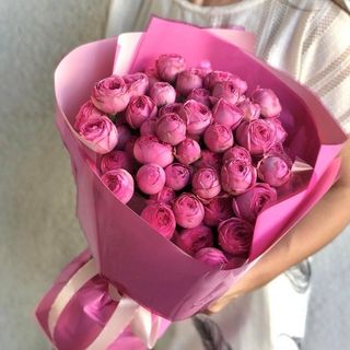 Buchet din 15 Trandafiri Crengute Fucsia