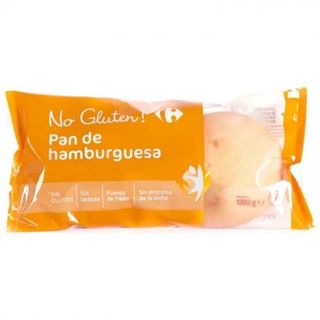 Pan Hamburguesa Carrefour sin Gluten sin Lactosa 2 Ud.