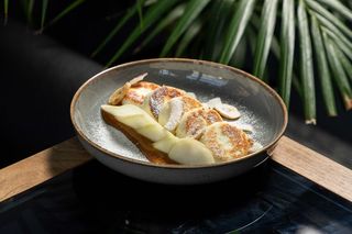 Сирники з кокосовою карамелью