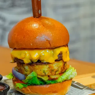 tortilla burger avec Frites