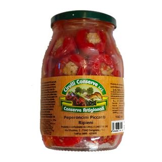 Ardei Umpluti cu Ton Usor Picanti Cirulli 314 g