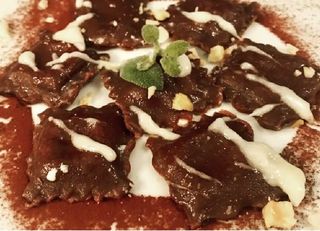 Raviolo al cioccolato