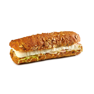 Barrita de Cereales con Queso Fresco, Tomate y Lechuga