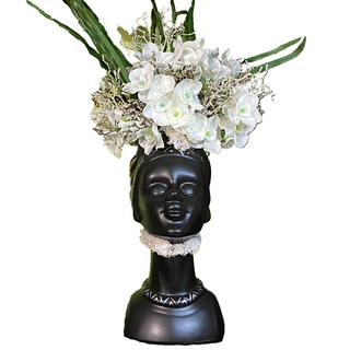 Vaza Congo Alb - Buchet Flori Artificiale 50cm