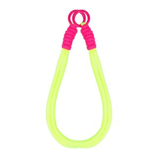 Pulsera Cordón Amarillo con Anillas