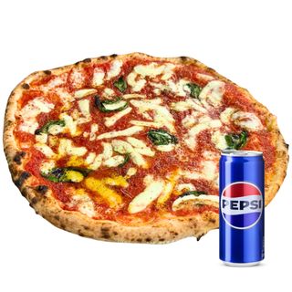 Pizza provola e pepe + Pepsi in lattina
