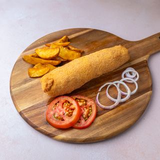 Obrok karađorđeva šnicla uz dodatak slatkiša ili pića