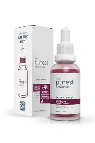 The Purest Solutions Aha 10% + Bha 2% Peeling Solution Exfoliating Facial Peeling 30ml