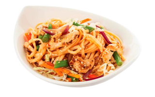 Удон лапша с курицей