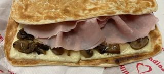 Cotto con fontina e funghi