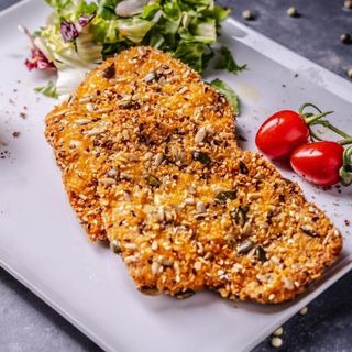 Snitel pui Garden cu cartofi prajiti