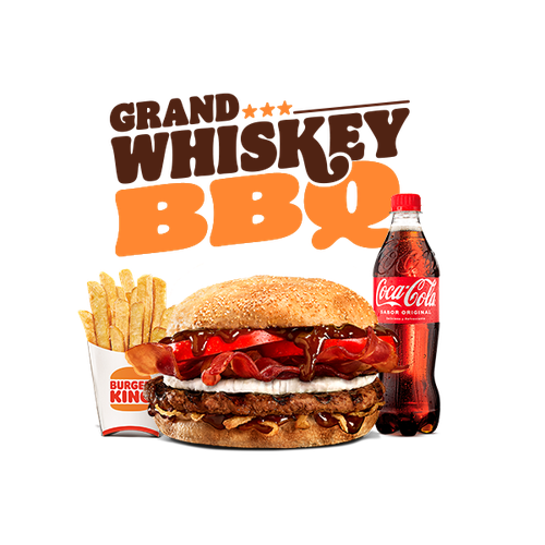 Menú Grand Whiskey BBQ Grande (1 Carne)